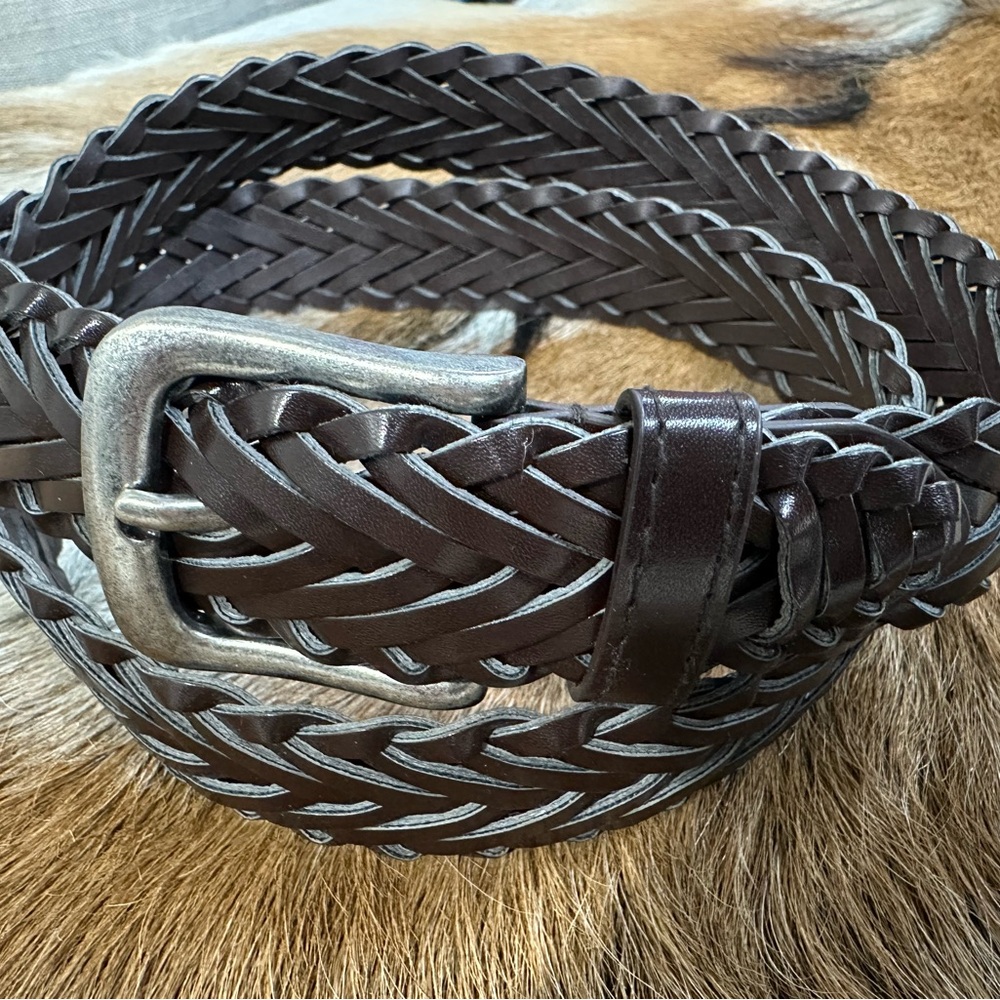 Braided pleather Belt